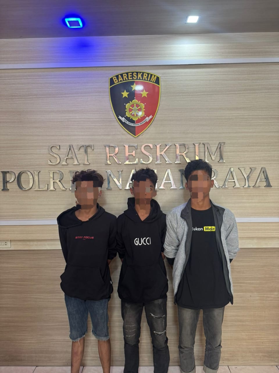 Sat Reskrim Polres Nagan Raya Amankan Tiga Remaja Terkait Dugaan Pencurian Kotak Amal Masjid