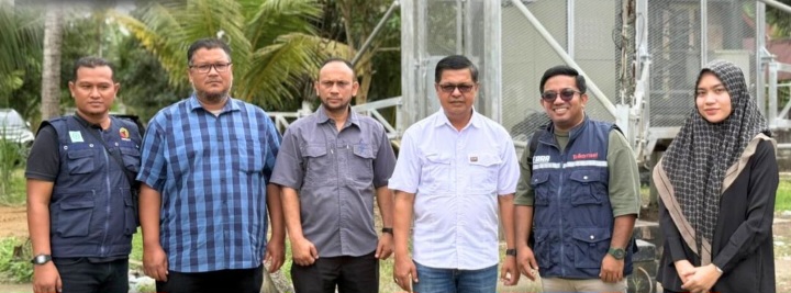Kadis Kominsa Aceh Pantau Infrastruktur Tower BTS Telekomunikasi Terdampak Bencana di Bireuen