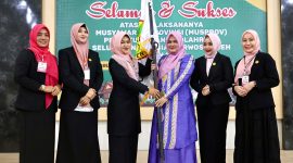 Mukarramah Fadhlullah terpilih aklamasi sebagai Ketua PERWOSI Aceh masa bakti 2026–2030 pada Musprov di Aula DWP Aceh, Rabu 10/6/2026.