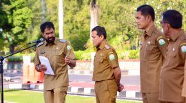 Pemerintah Aceh raih Indeks RB 82,73 A- di 2025, naik dari 79,69 BB, dengan kinerja pelayanan & digitalisasi di atas 90%, Rabu 03 Juni 2026.