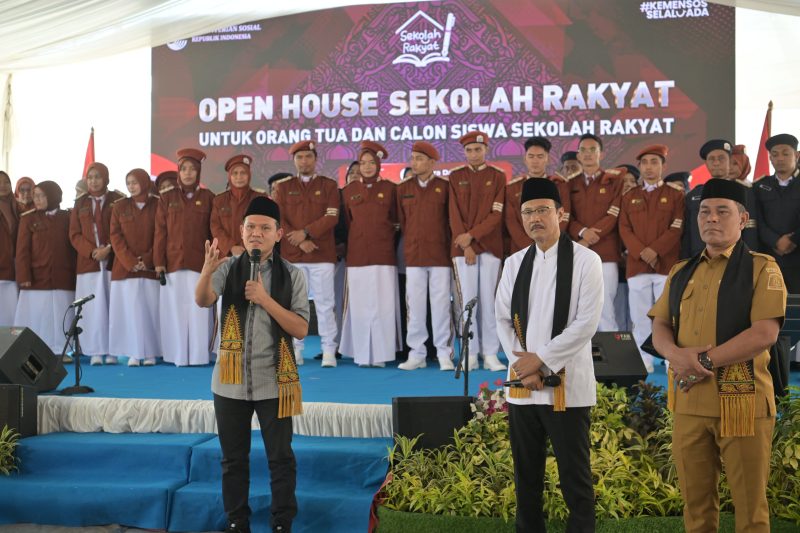 Wagub Fadhlullah & Mensos Saifullah Yusuf tinjau Sekolah Rakyat Aceh Besar, tegaskan komitmen dukung pendidikan gratis bagi anak miskin, Senin 08/06/2026.