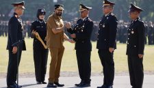Gubernur Aceh Muzakir Manaf atau Mualem mengucapkan Selamat Hari Bhayangkara ke-80 di Banda Aceh, Rabu 1/7/2026. 