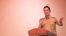 Sekda Aceh M. Nasir membuka High Level Meeting TPID dan TP2DD Aceh di Hotel Harmoni Langsa, Senin 6/7/2026. 