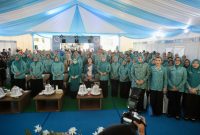 Ketua TP PKK Aceh Ny. Marlina Muzakir menghadiri pembukaan Hari Kesatuan Gerak PKK Nasional ke-54 dan HUT Dekranas ke-46 di Hotel Claro Makassar, Kamis 9/7/2026. 