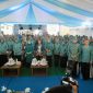 Ketua TP PKK Aceh Ny. Marlina Muzakir menghadiri pembukaan Hari Kesatuan Gerak PKK Nasional ke-54 dan HUT Dekranas ke-46 di Hotel Claro Makassar, Kamis 9/7/2026. 
