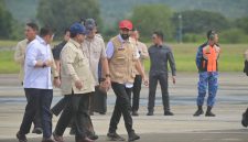 Gubernur Aceh Muzakir Manaf menyampaikan apresiasi kepada Presiden Prabowo Subianto atas peresmian Bendungan Keureuto di Aceh Utara dan Bendungan Rukoh di Pidie, Jumat 10/7/2026. 