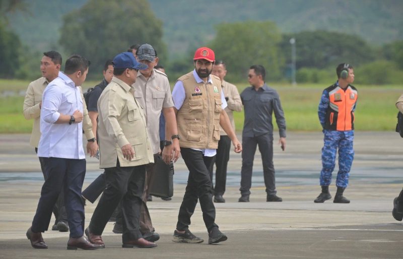 Gubernur Aceh Muzakir Manaf menyampaikan apresiasi kepada Presiden Prabowo Subianto atas peresmian Bendungan Keureuto di Aceh Utara dan Bendungan Rukoh di Pidie, Jumat 10/7/2026. 