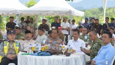Sekretaris Daerah Aceh M. Nasir bersama Forkopimda Aceh menghadiri peresmian Bendungan Rukoh di Kabupaten Pidie yang dilakukan Presiden Prabowo Subianto secara virtual dari NTB, Jumat 10/7/2026.