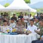 Sekretaris Daerah Aceh M. Nasir bersama Forkopimda Aceh menghadiri peresmian Bendungan Rukoh di Kabupaten Pidie yang dilakukan Presiden Prabowo Subianto secara virtual dari NTB, Jumat 10/7/2026.