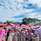 Ket Foto: Keluarga besar SDN Bahgie Bertona saat mengikuti karnaval dalam rangka memeriahkan HUT ke-81 Kemerdekaan Republik Indonesia di Kecamatan Bandar, Kabupaten Bener Meriah, Sabtu (15/8/2026).(Dok:Ist)