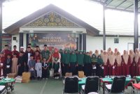Ket Foto:Dandim 0106/Aceh Tengah Letkol Czi Rudy Haryanto bersama keluarga besar Kodim mengikuti peringatan Maulid Nabi Muhammad SAW 1448 H/2026 M, Kamis (3/9/2026).Dok:ist